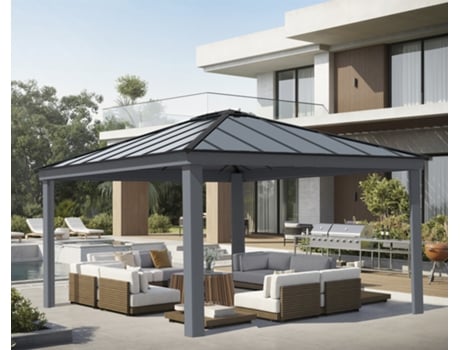 Gazebo CANOPIA Dallas de Aluminio 4.2X5 m