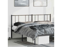 Vidaxl Cabeceira De Substituição 180 Cm Metal Preto