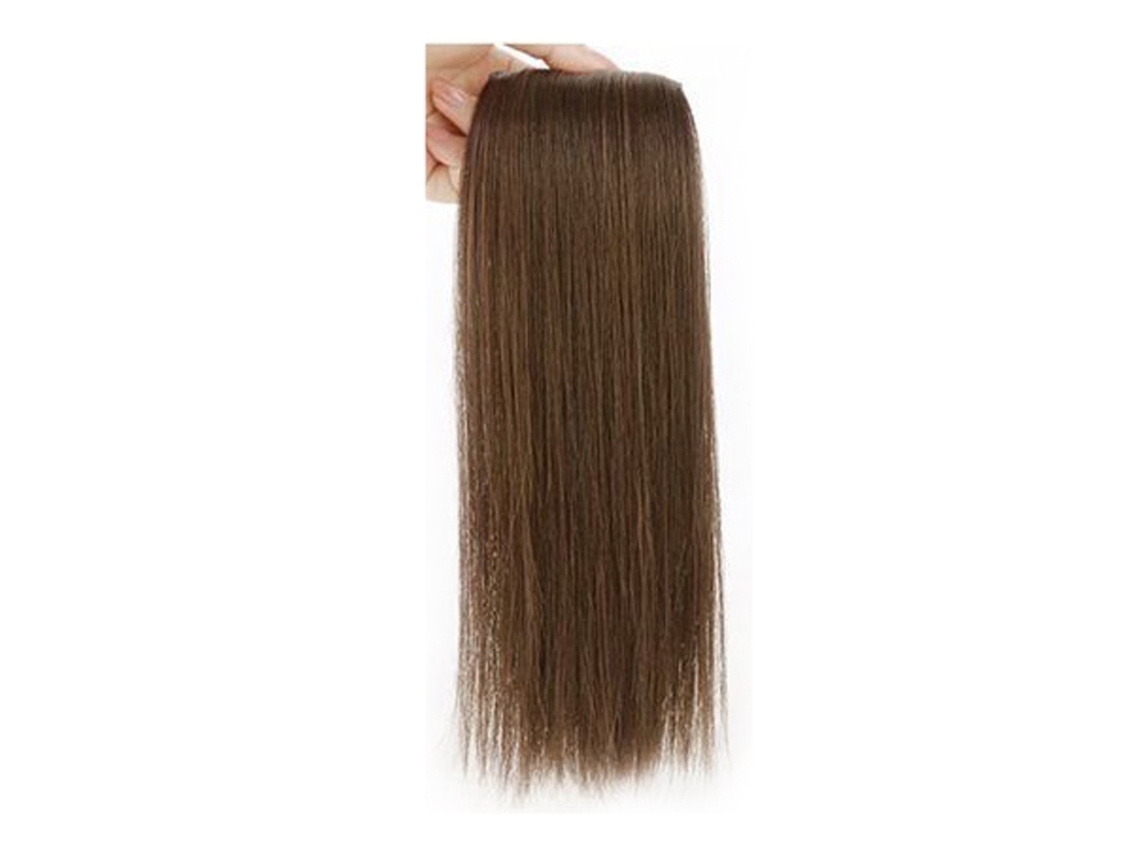 2026 parte de Pelo Sintética para Mujer, Aumento de Volumen, Clip on, 30cm, Marrón/negro, para Citas, Fiestas de Cumpleaños