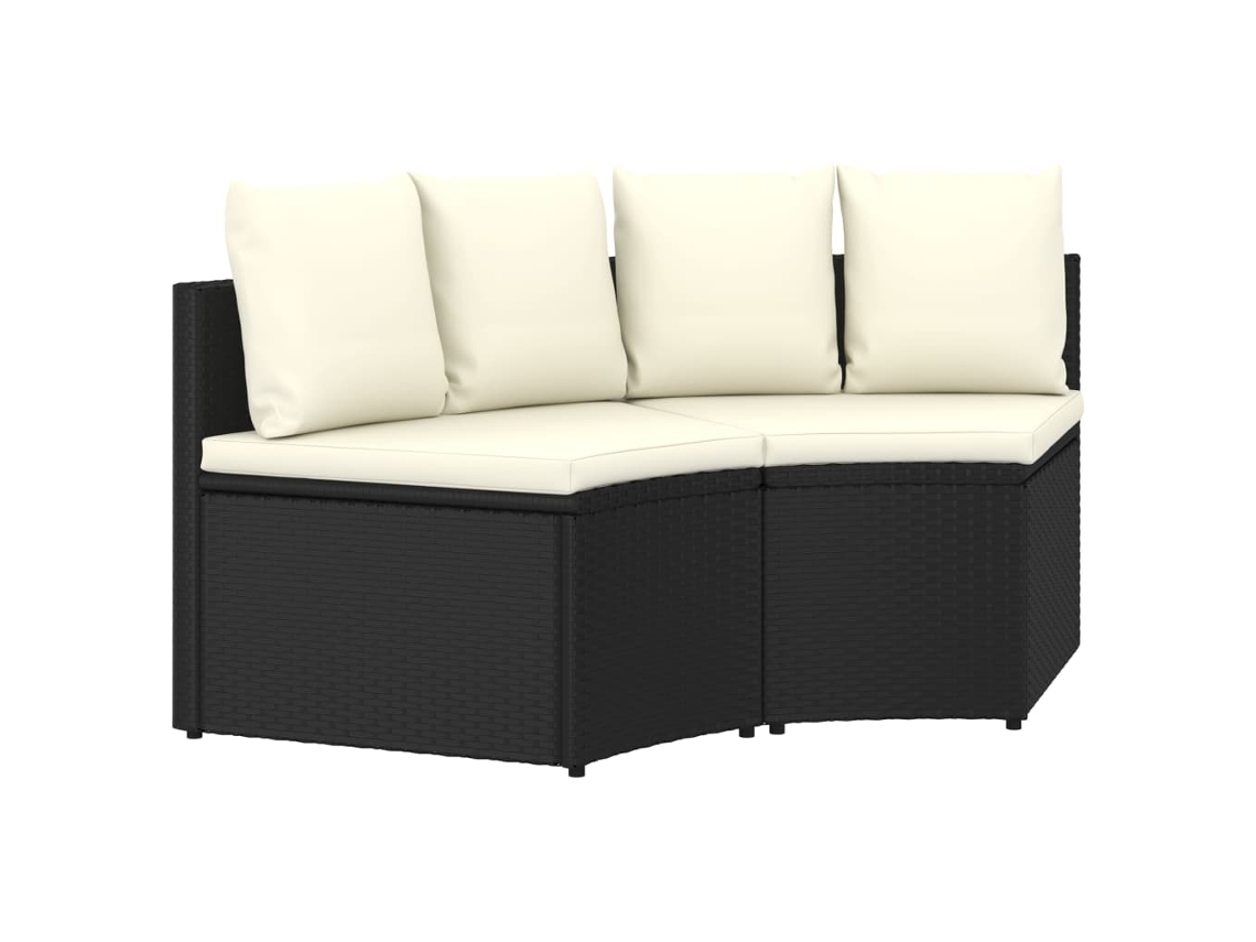 Garden Sofa, Garden Sofas Vidaxl Preto Rattan / Vime (n/a)
