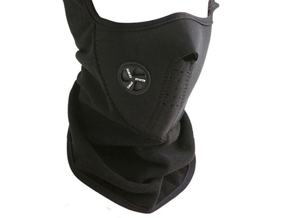 //meia Máscara Neoprene Preta BRILVIBERA