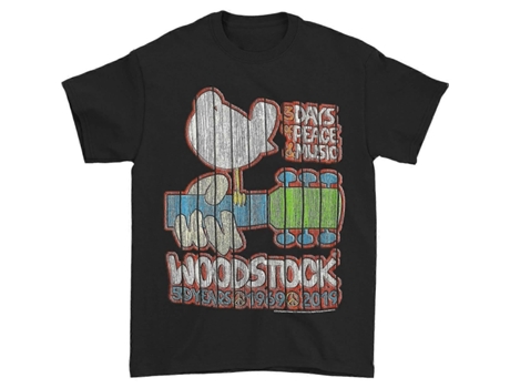 T-shirt De Mulher Zmdecqnb Woodstock Cracked Algodão Branco (l)