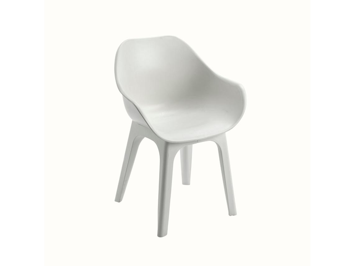 Conjunto de 2 Cadeiras Ghibli Branco IPAE PROGARDEN (55x50.5x81 cm)