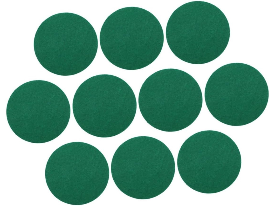 Conjunto De 10 Protetores Borracha Para Raquetes Hóquei, Acessórios Para Mesa De Air Hockey, Em Fibra De Poliéster