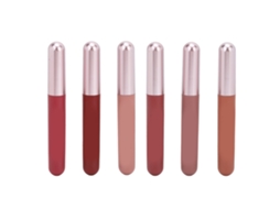 Conjunto De 6 Brillos Labiales Mate 2.5ml Hidratantes No Adheren A Vasos Color Líquido Para Mujer Uso Diario Y Fiestas