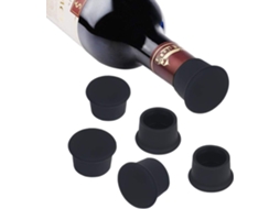 6 Rolhas de Silicone para Vinho, Cerveja BRILVIBERA