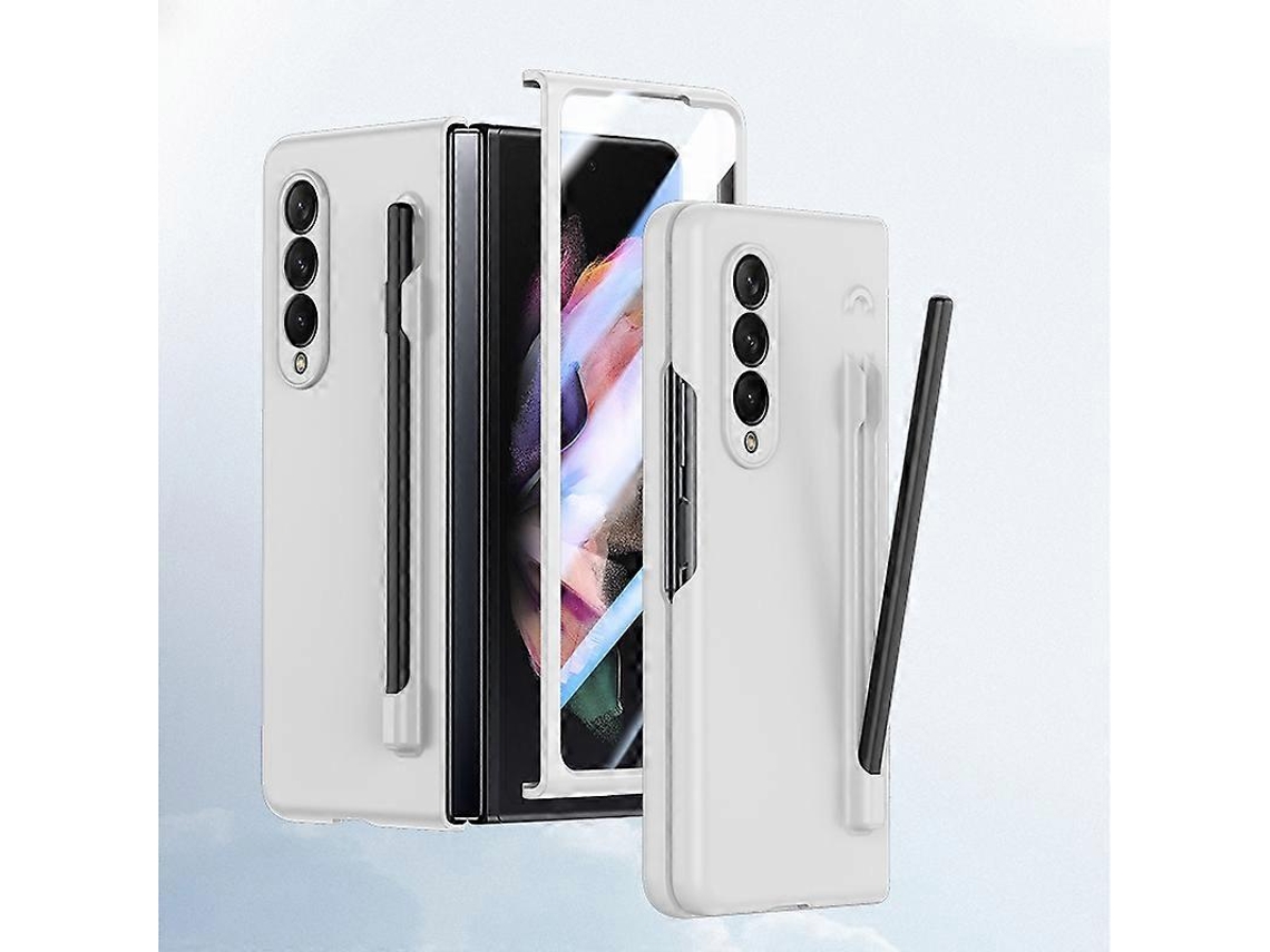 Capa De Celular Em Policarbonato Com Toque Aveludado E Caneta/estojo Para Samsung Galaxy Z Fold3 Com Caneta Integrada.