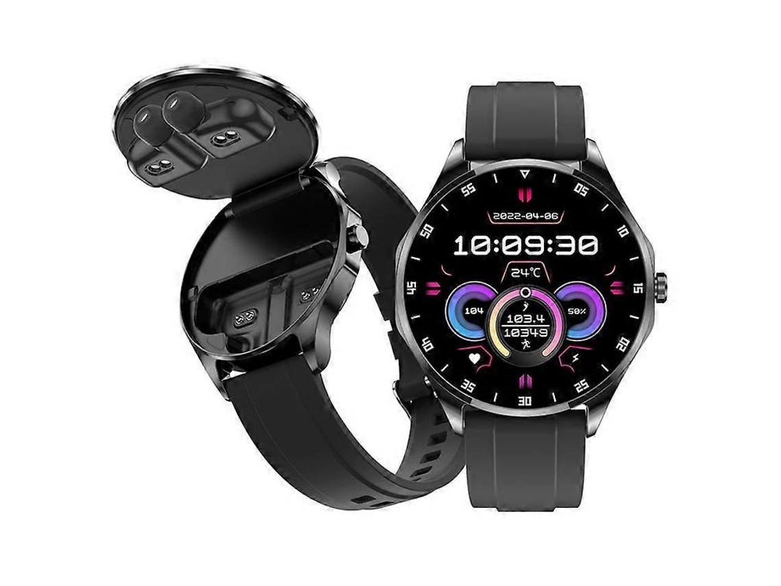Relógio inteligente X20 2 em 1 com Bluetooth, TWS, monitor de saúde e tela AMOLED de 1,43 polegadas Ly Ebike