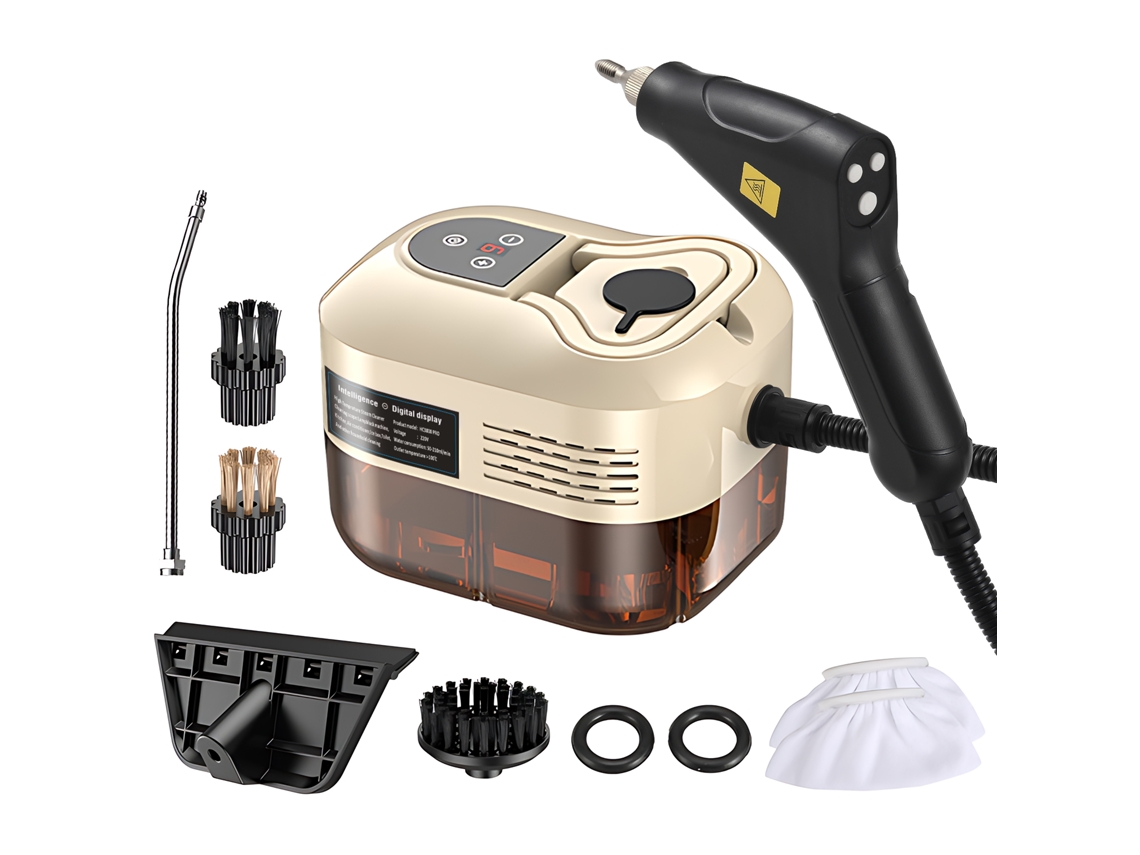 Laxiscreed Limpador A Vapor Com Display Digital, Alta Temperatura E Interruptor Controlado