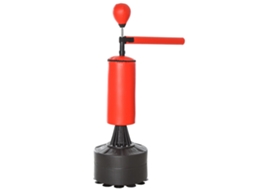 Suporte de Treino Boxe com Bola Reflexa Haste 360° Luvas (88x48x155-205cm) | S/MARCA