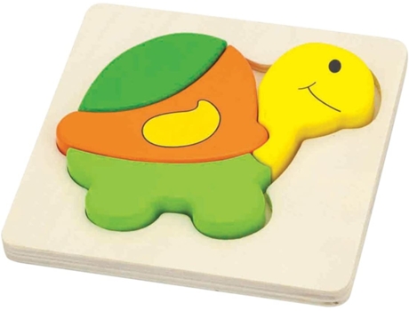 Jogo Educativo VIGA TOYS Madeira - Castanho - 14,8 x 14,8 x 1,8 cm)