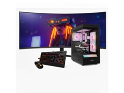 Desktop Gaming Intel I9 14900kf / 9070 / 32gb Ram / 1tb Ssd / Windows 11 Pro / Monitor Curvo 34” Qhd 165hz / Signal Negro