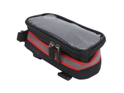 2026 bolsa para Bicicleta com Tela Tática, MTB, para Telefone 6.3x3.2 polegadas, Vermelha