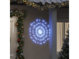 Vidaxl Iluminações Estrelares Natal 140 Leds 8 Pcs 17 Cm Branco Frio