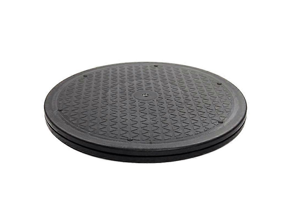 Suporte Giratório De Aço Resistente 12 Polegadas Para Monitor, Tv, Toca-discos, Lazy Susan, Redondo Preto