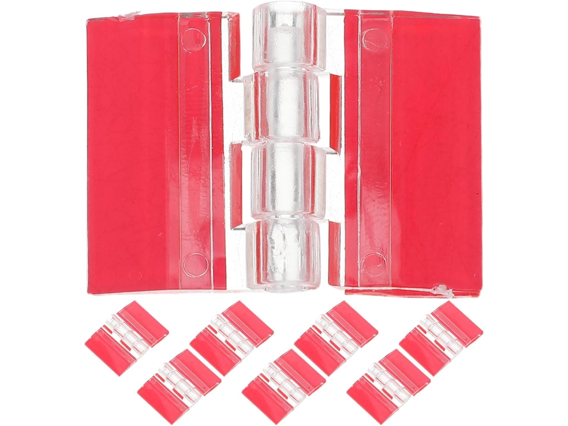 Conjunto De 8 Dobradiças Autoadesivas Acrílico Para Ferragens Armários, Tampas De Aquário, Móveis Diy, Mini Dobradiças