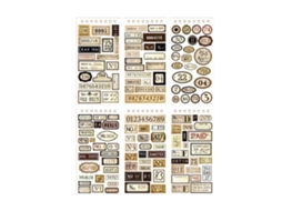 12 Folhas Adesivos Planner Estilo Retro PORTAL