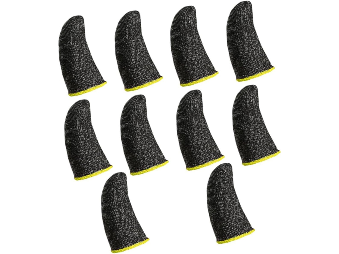 Soimiss Conjunto De 10-protetores Dedo Absorventes Suor, Respiráveis E Flexíveis Para Telas Sensíveis Ao Toque, Para
