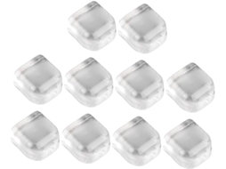 Conjunto De 10 Peças Batentes Porta Adesivos Silicone Transparente,requer Furadeira,proteção...