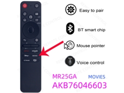Comando de TV para LG Mr25ga AKB76046603 com controle de voz e air mouse XIAOMOYU