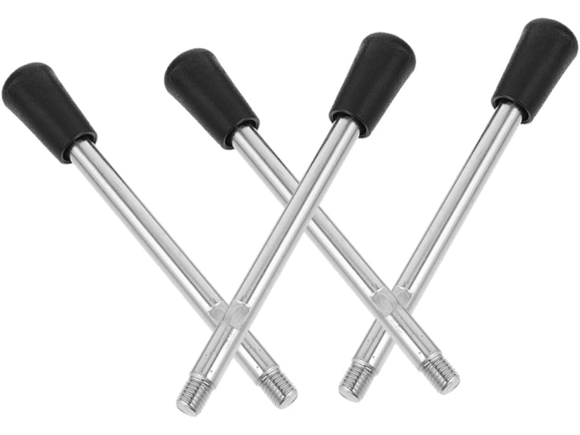 Conjunto De 4 Cabos Fresagem Com Rosca Macho M8, Em Aço Carbono E
