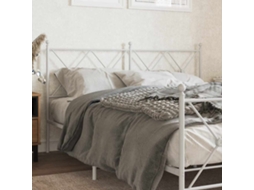 Vidaxl Cabeceira de Substituição 160 Cm Metal Branco
