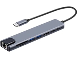 Estação de Acoplamento Usb c de 100 W para Hdtv 4k com Pd e Gigabit Ethernet, Adaptador para Laptop SFUSHOS