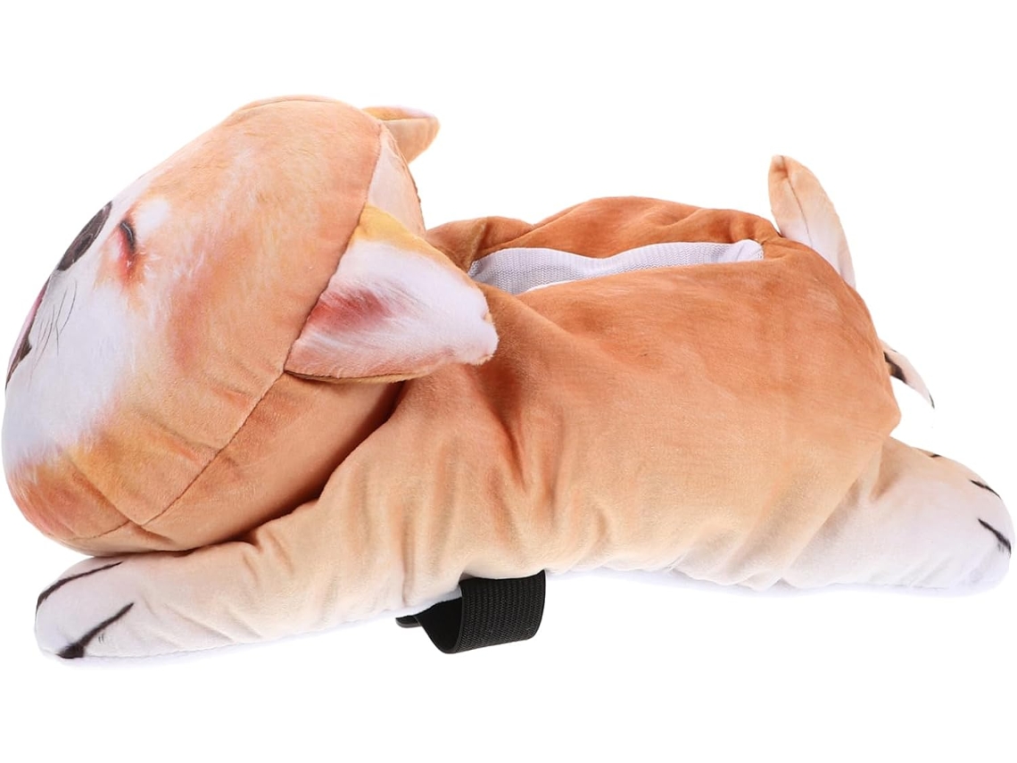 Suporte para tela Pelúcia em formato de caixa com design animado, para decoração de casa.