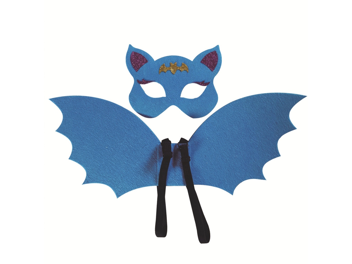 Máscaras De Festa Infantil Asa De Morcego Bebê Azul