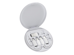 Aetheria caixa de Armazenamento Adaptador Cabo Multitipo Carregamento Transferência Dados Suporte Celular 60w