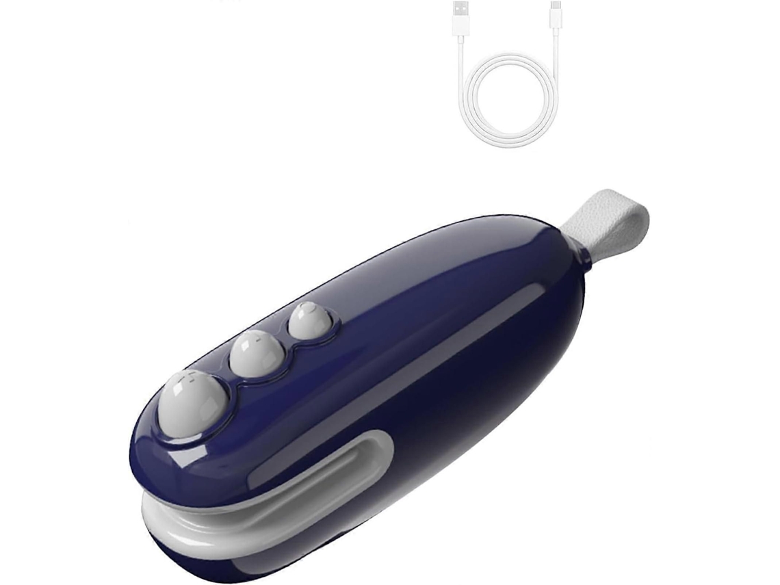 Mini Seladora De Sacos Portátil Recarregável Via Usb, Ideal Para Lanches E Alimentos (azul)
