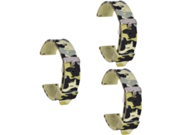 Conjunto De 3 Pulseiras Camufladas Para Relógios Inteligentes -
