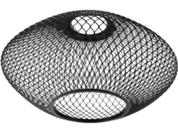 Lâmpada Vintage de Metal Preto 20x11cm SFUSHOS