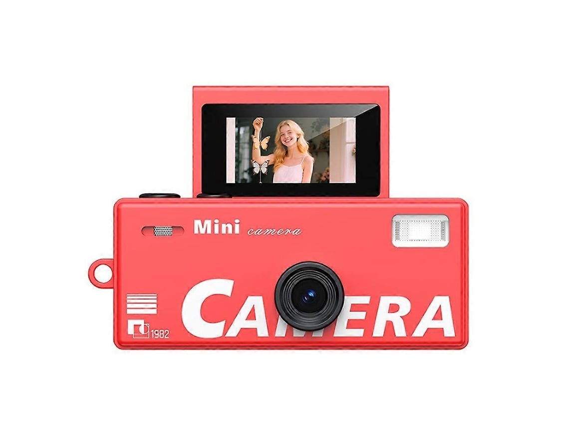 Mini Câmara Digital Retro Com Ecrã Dobrável De 0,96 Polegadas E Gravação De Vídeo