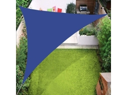 Vela De Sombra Triangular, Toldo Com 98% Bloqueio Uv Para Pátio Jardim Área Externa Azul