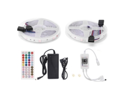 2026 tiras Led 5050 Smd Rgb 12v com Bluetooth, Luzes Decorativas para Casa, Carro e Festas, Mudança de Cor