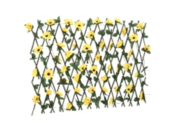 Vidaxl treliça De Hera Artificial Extensível 180x60 Cm Amarelo