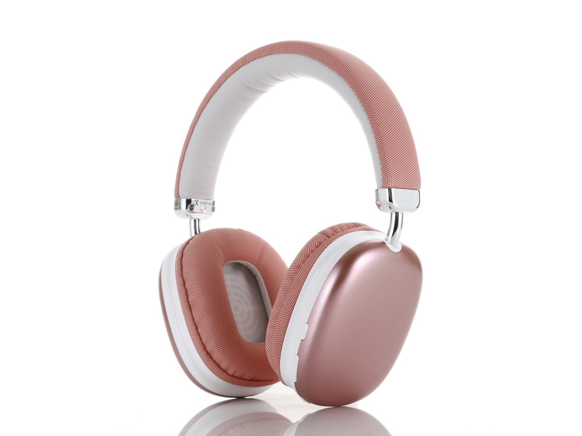 Cartão Tf Sem Fio Fone de Ouvido Bluetooth Rosa GODTVAGT
