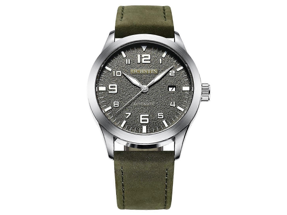 Relógio Ochstin 62028 Fashion, Mecânico Automático, Resistente À Água, Para Homens, Casual, Com Calendário E Pulseira De Couro (preto)