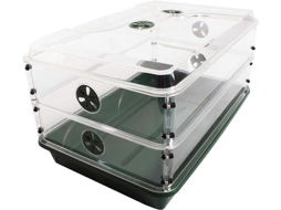 Cúpula De Cultivo Com 2 Elevadores De Altura - Verde