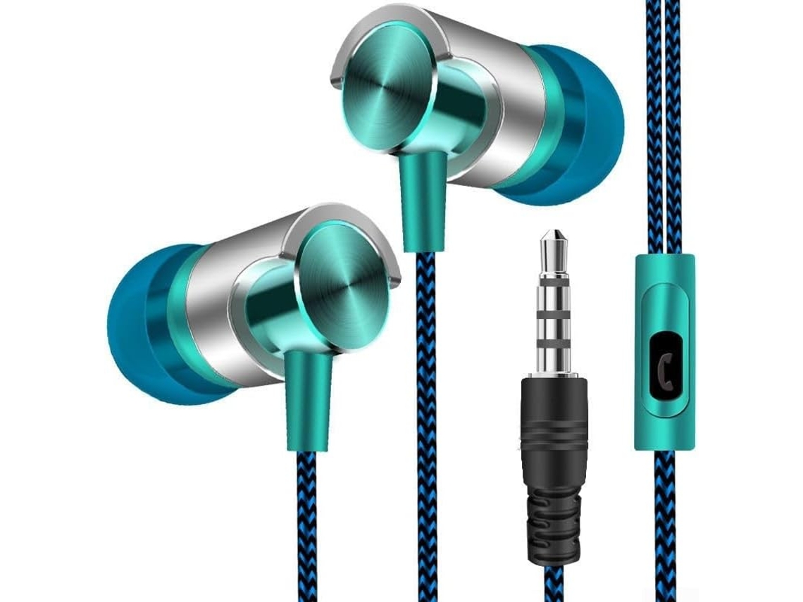 Fones De Ouvido Intra Auriculares Com Fio, Controle De Volume E Microfone, Cancelamento De Ruído, Design Leve Para