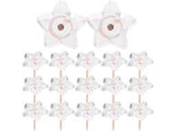 Tachinhas Transparentes, Design Seguro E Versátil, 100 Unidades Em Plástico E Aço Niquelado Para Escritório Quadro De