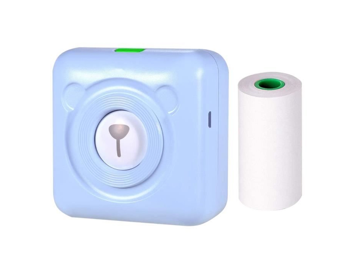 Mini impressora térmica, dispositivo móvel do fabricante da máquina da foto do bolso de usb sem fio mini impressora térmica 203dpi azul TOPOFLY