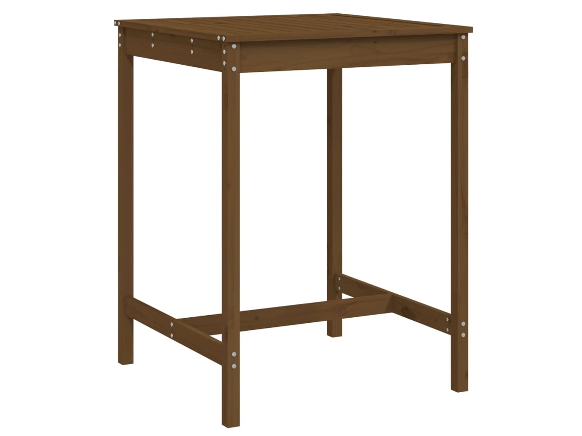 Garden Table, Garden Tables Vidaxl Marrom Madeira De Pinho (82.5 X 82.5 X 110 Cm)