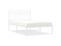 Bed Frame, Bed Frames Vidaxl Branco Aço (100 X 200 Cm)