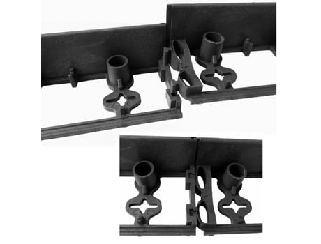 Paliçadas de Plástico 6Cm X 1M GREEN-SPLIT