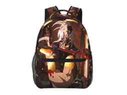 Mochila Demon Slayer N46 Para Escola E Trabalho, Leve E À Prova Dágua, Mochila Estilosa Para Estudantes E Adultos M46 Olysi Shop
