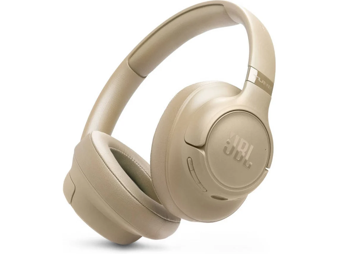 Auscultadores Bluetooth JBL T730BTBEG (Over Ear -  Microfone - Bege)