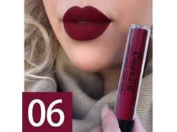 Brillo Labial Líquido Mate Cmaadu 6 Largo Duración Hidratante Metal Cosmético