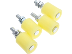 Conjunto De 4 Roletes Nylon E Aço Para Portas Correr Garagem Trilhos, Resistentes Ao Desgaste E Fáceis De Usar